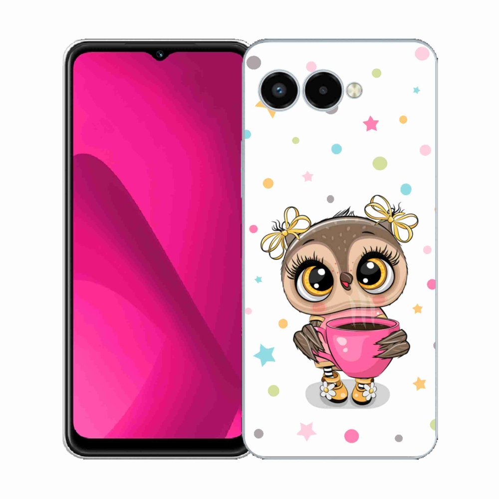 Gelový kryt mmCase na T-Mobile T Phone 3 - kreslená sovička