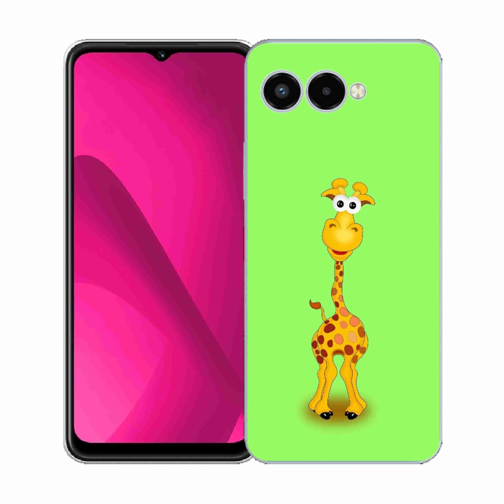Gelový kryt mmCase na T-Mobile T Phone 3 - kreslená žirafa