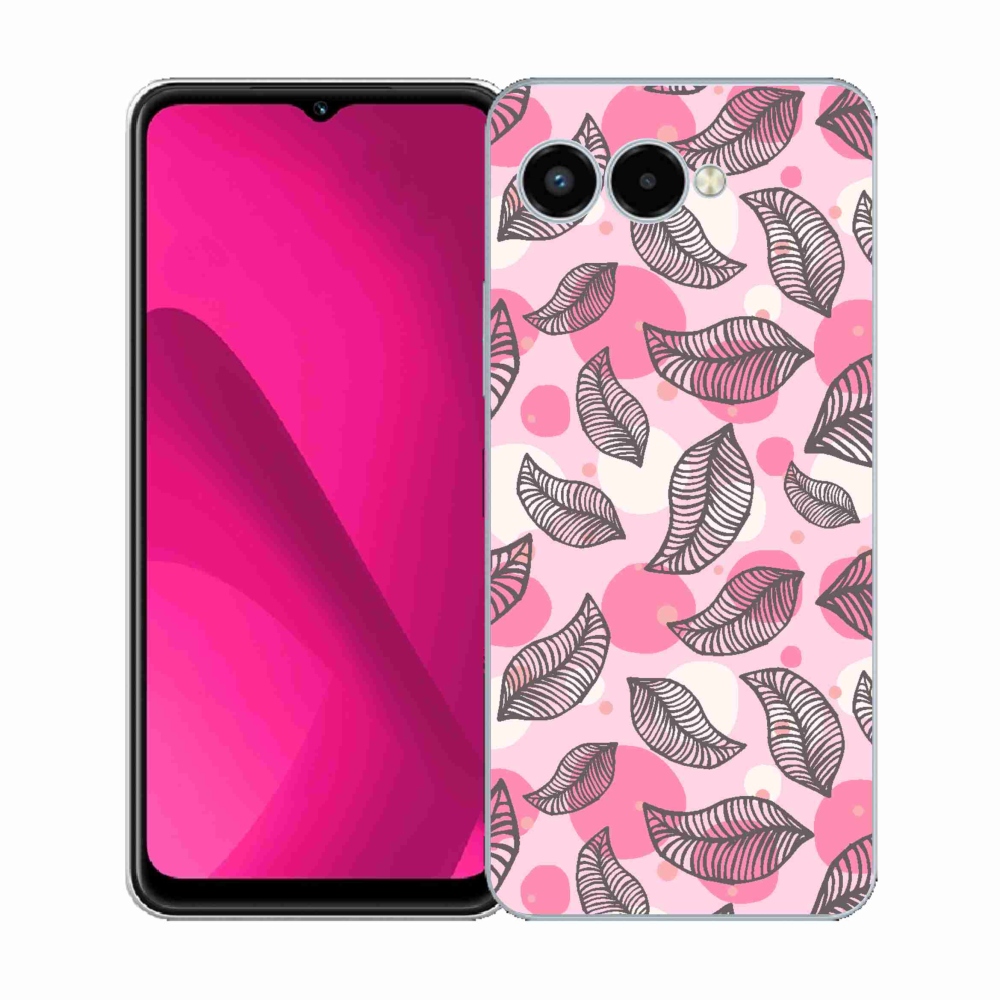 Gelový kryt mmCase na T-Mobile T Phone 3 - kreslené padající listy