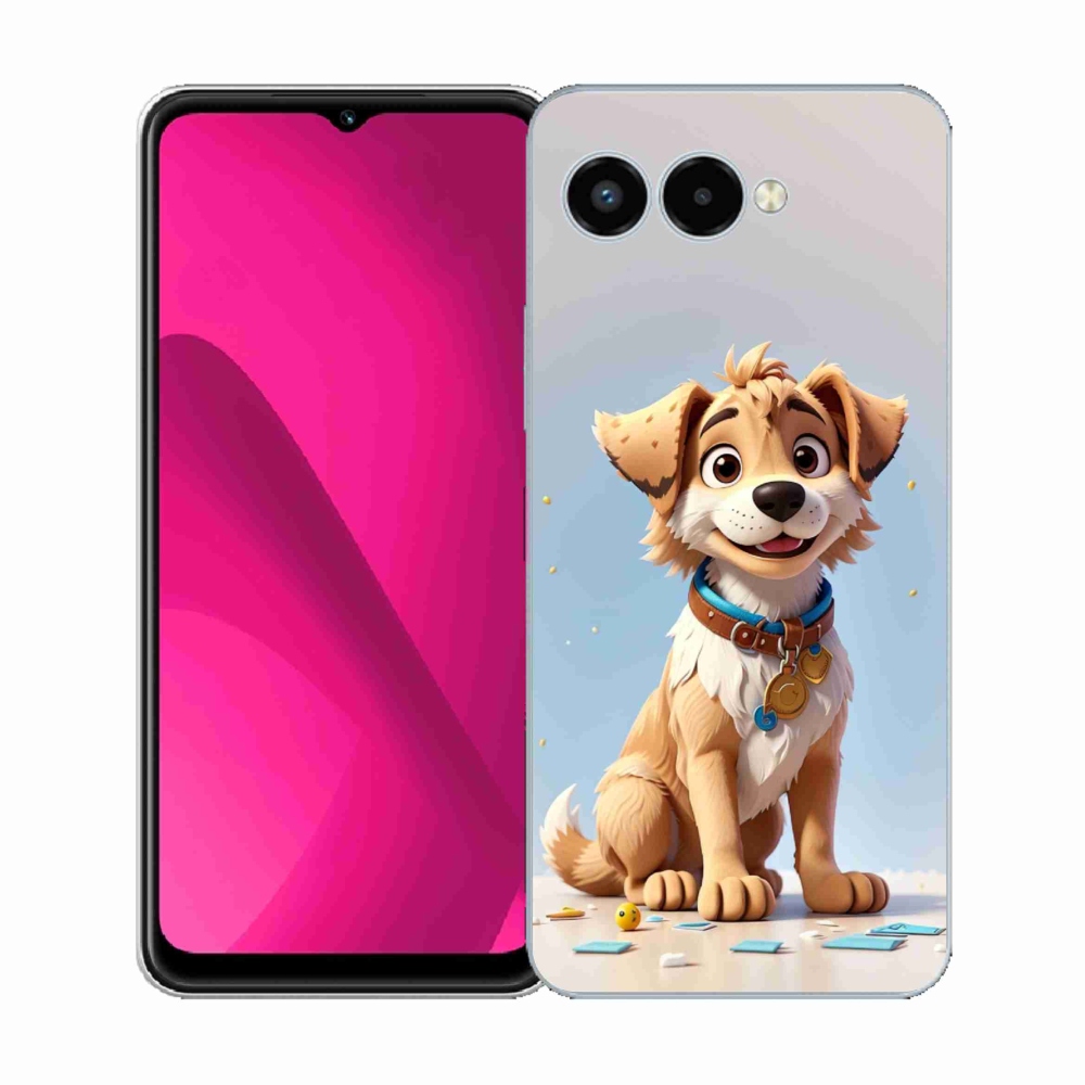 Gelový kryt mmCase na T-Mobile T Phone 3 - kreslené štěně