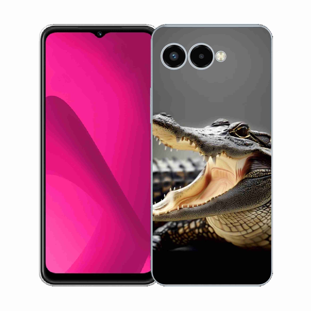 Gelový kryt mmCase na T-Mobile T Phone 3 - krokodýl