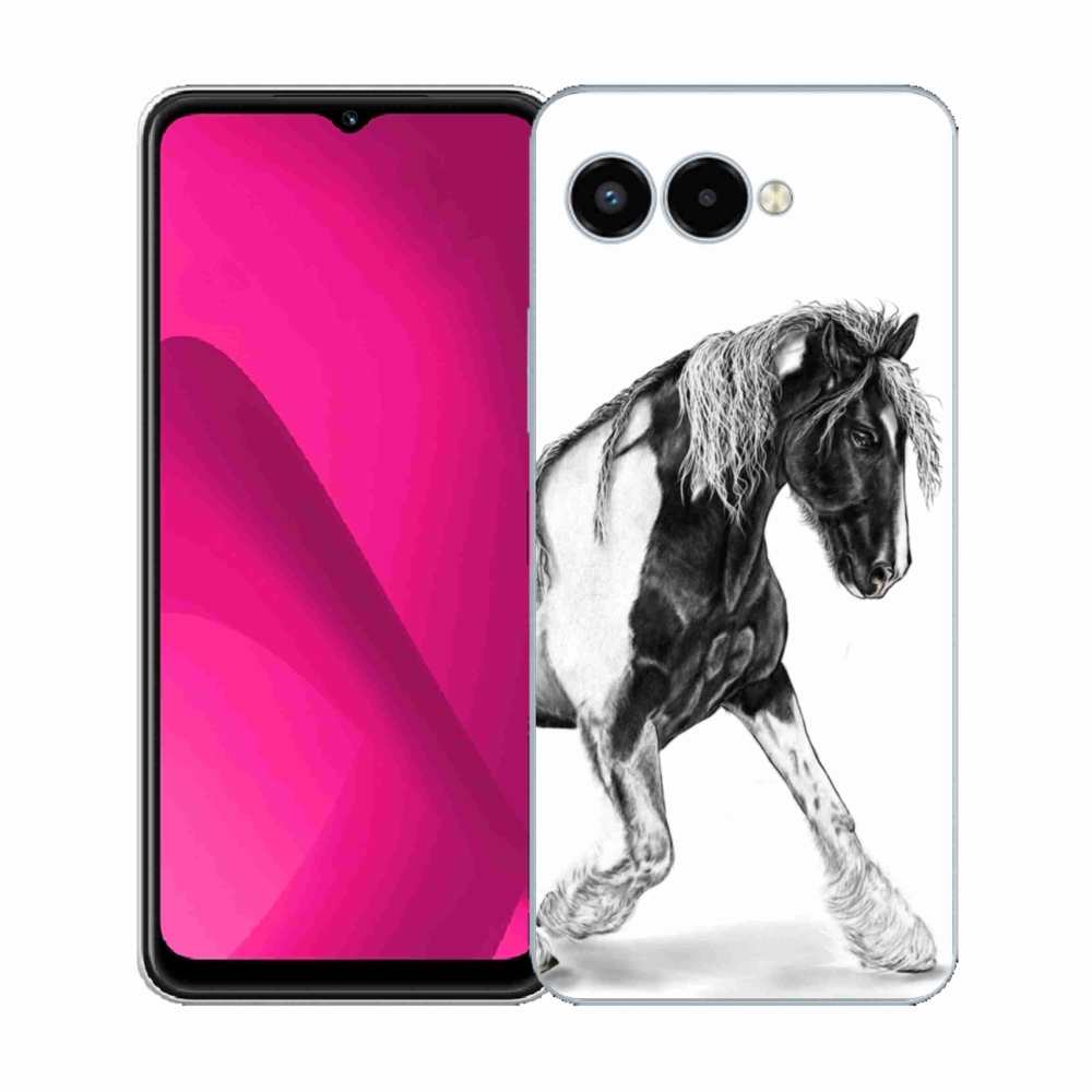 Gelový kryt mmCase na T-Mobile T Phone 3 - kůň