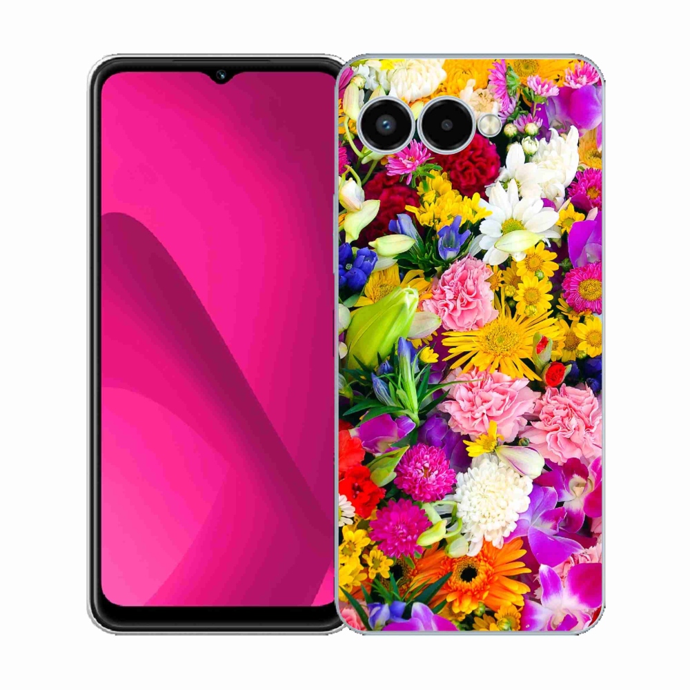 Gelový kryt mmCase na T-Mobile T Phone 3 - květiny 12