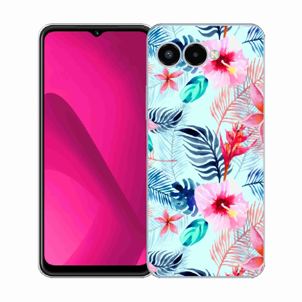 Gelový kryt mmCase na T-Mobile T Phone 3 - květiny
