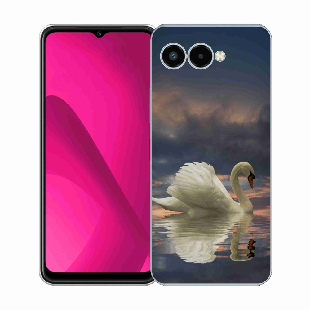 Gelový kryt mmCase na T-Mobile T Phone 3 - labuť