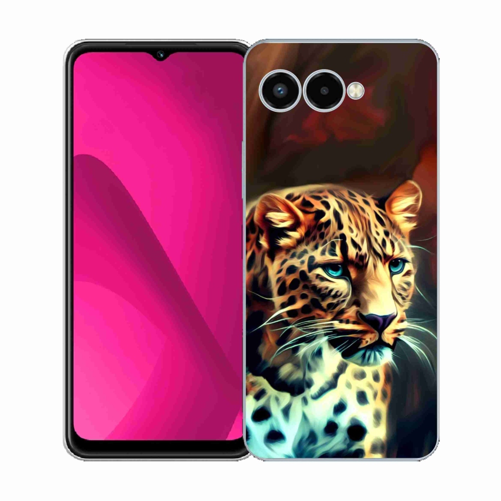 Gelový kryt mmCase na T-Mobile T Phone 3 - leopard