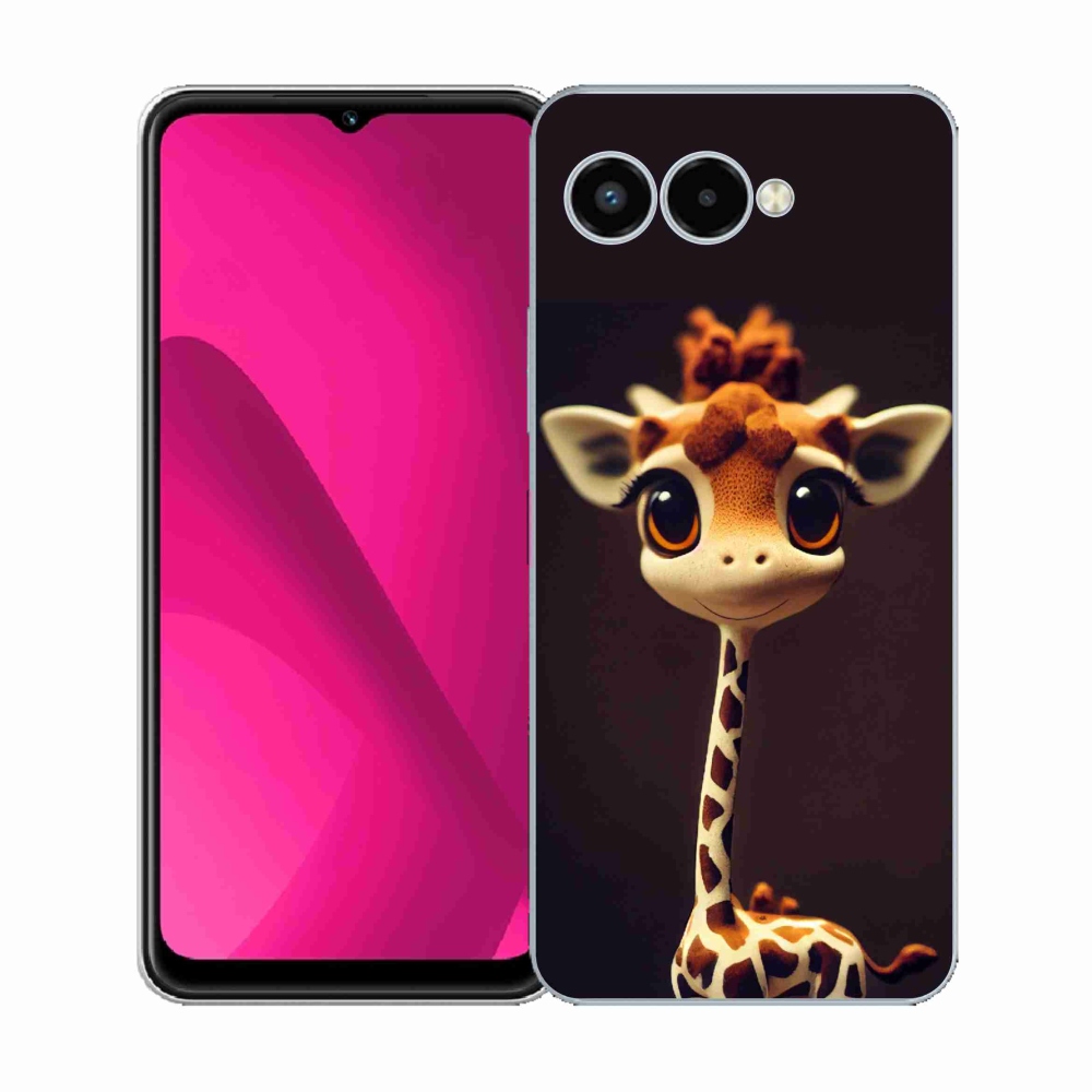 Gelový kryt mmCase na T-Mobile T Phone 3 - malá žirafa
