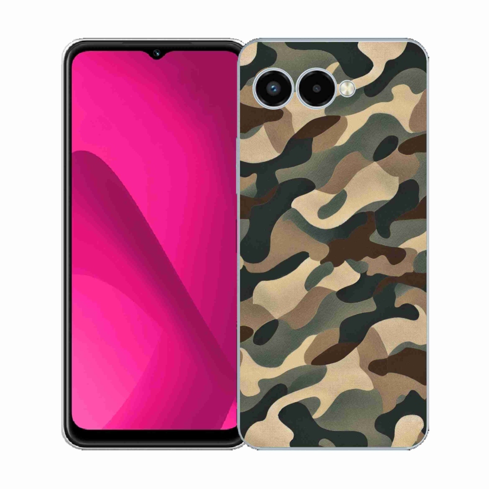 Gelový kryt mmCase na T-Mobile T Phone 3 - maskáčový vzor 11