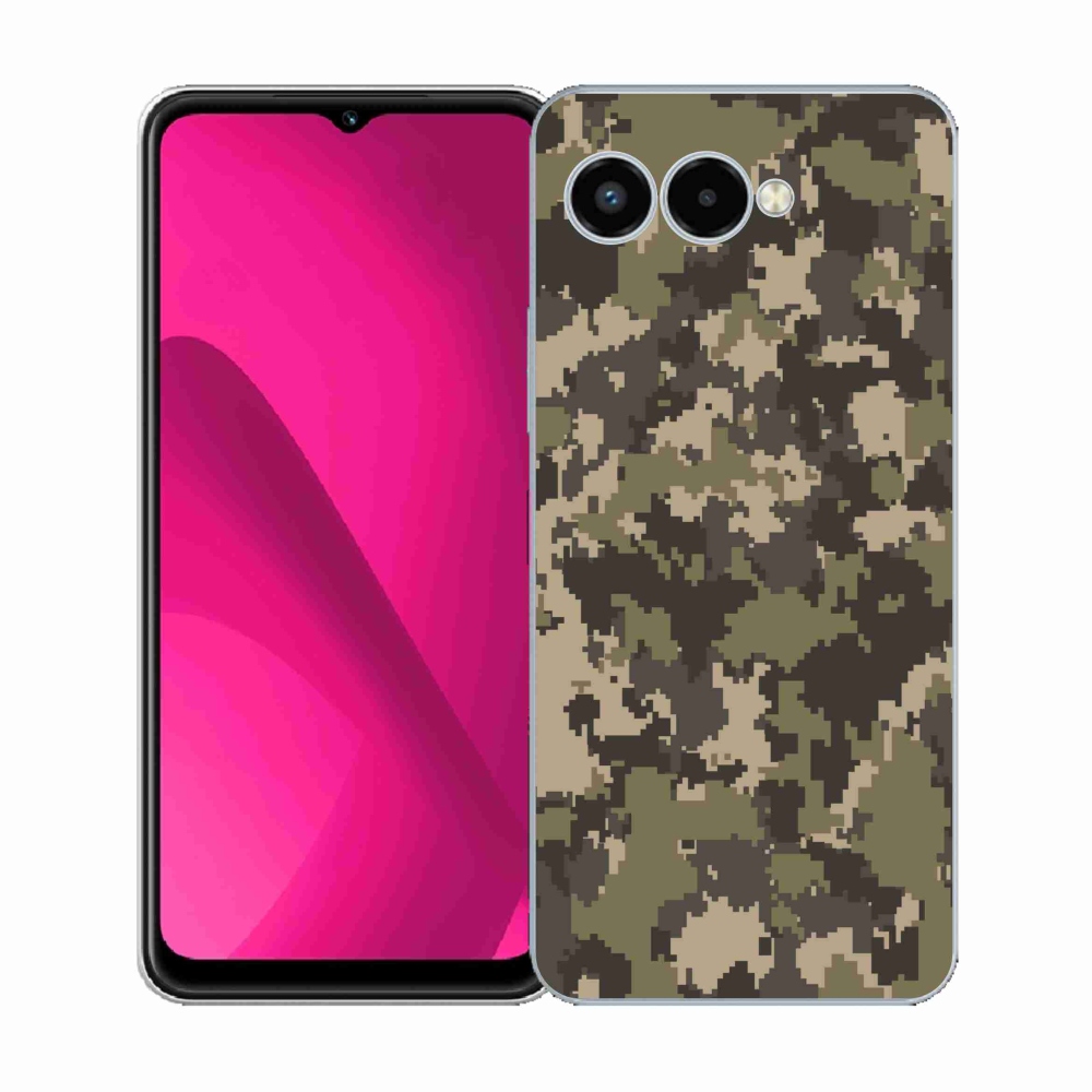 Gelový kryt mmCase na T-Mobile T Phone 3 - maskáčový vzor 12