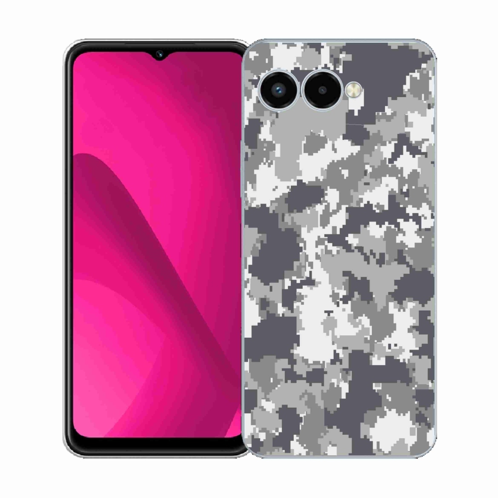Gelový kryt mmCase na T-Mobile T Phone 3 - maskáčový vzor 2
