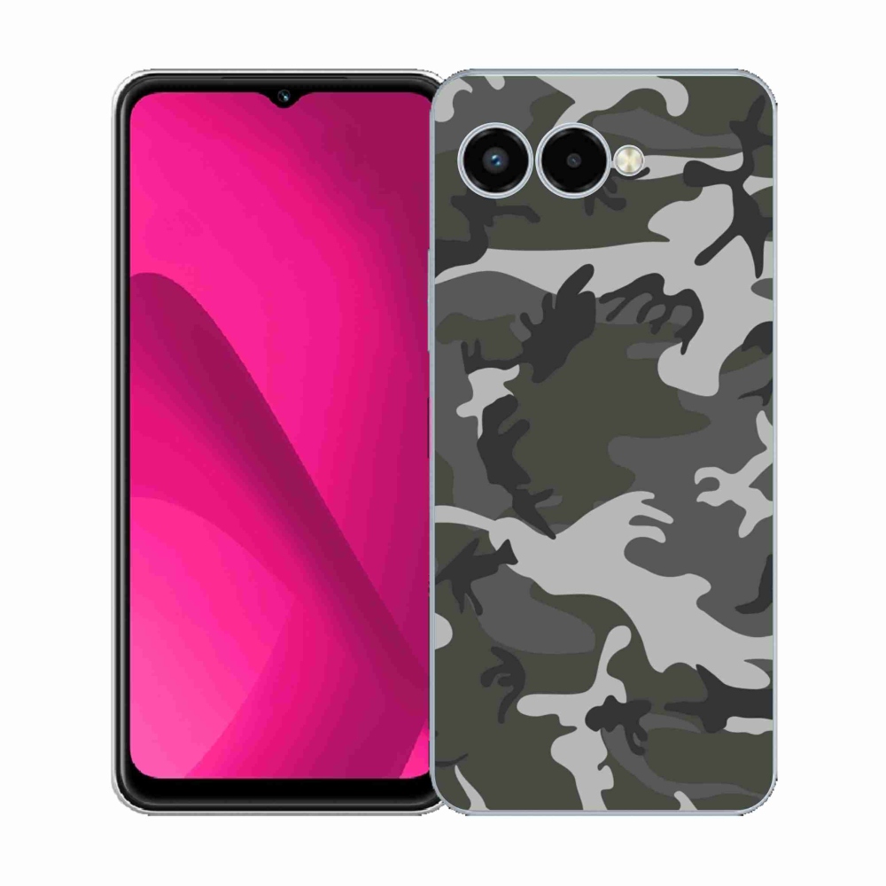Gelový kryt mmCase na T-Mobile T Phone 3 - maskáčový vzor