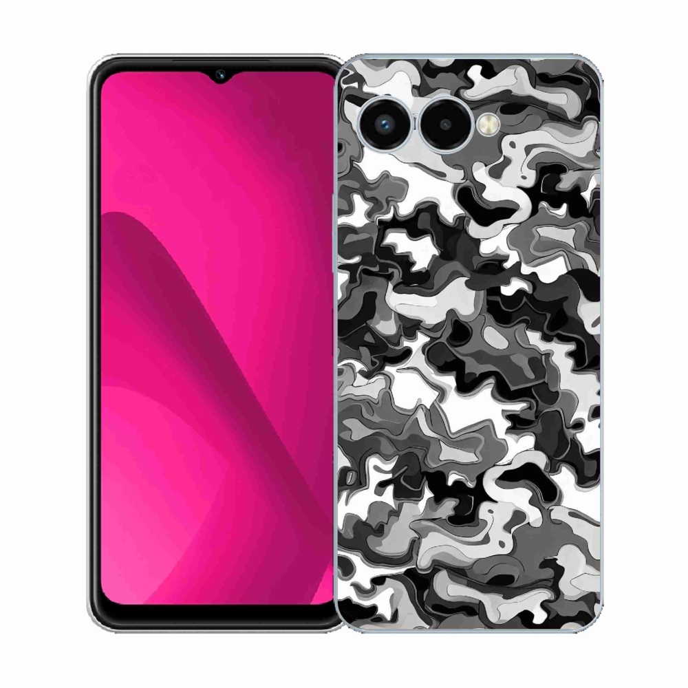 Gelový kryt mmCase na T-Mobile T Phone 3 - maskáčový vzor 3