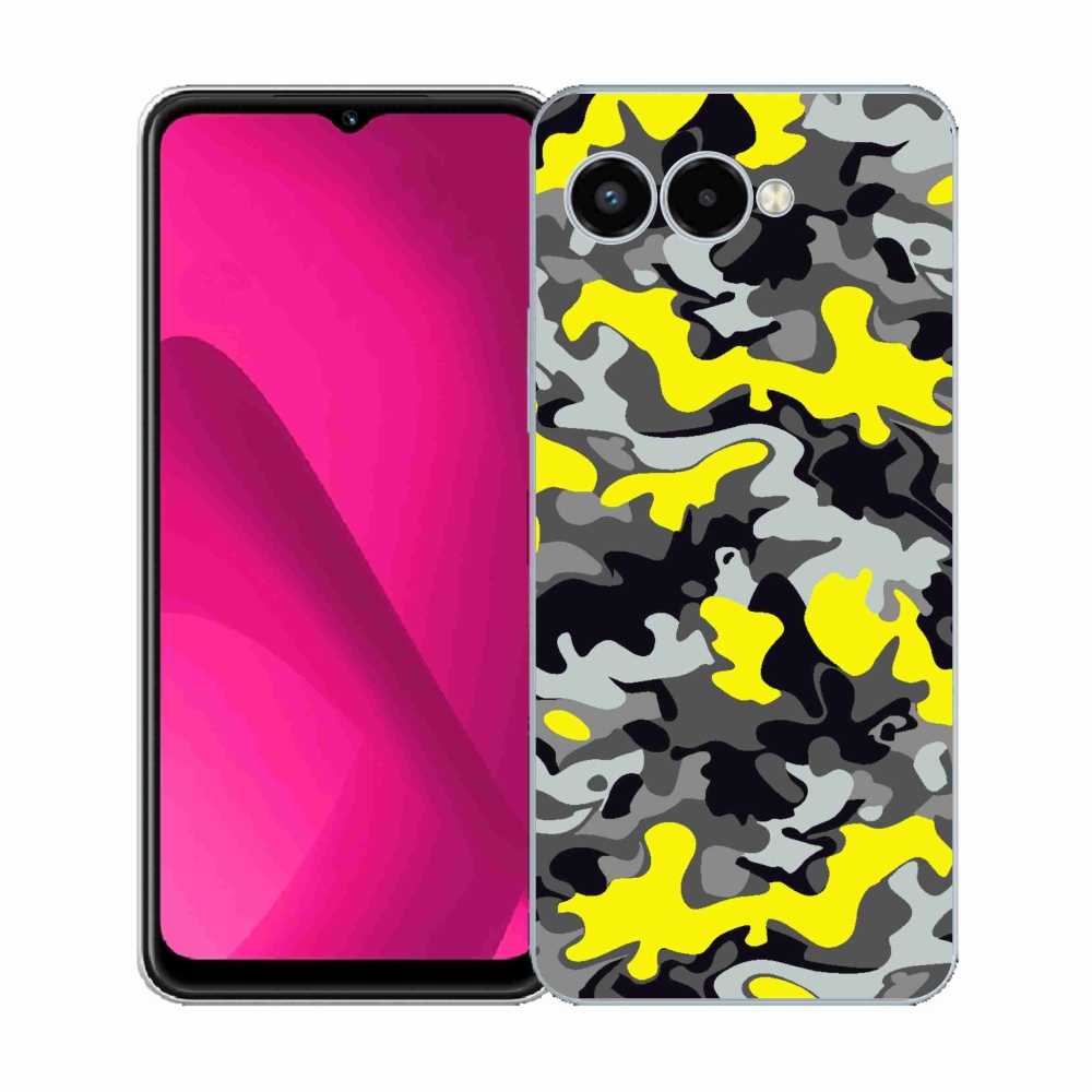 Gelový kryt mmCase na T-Mobile T Phone 3 - maskáčový vzor 6