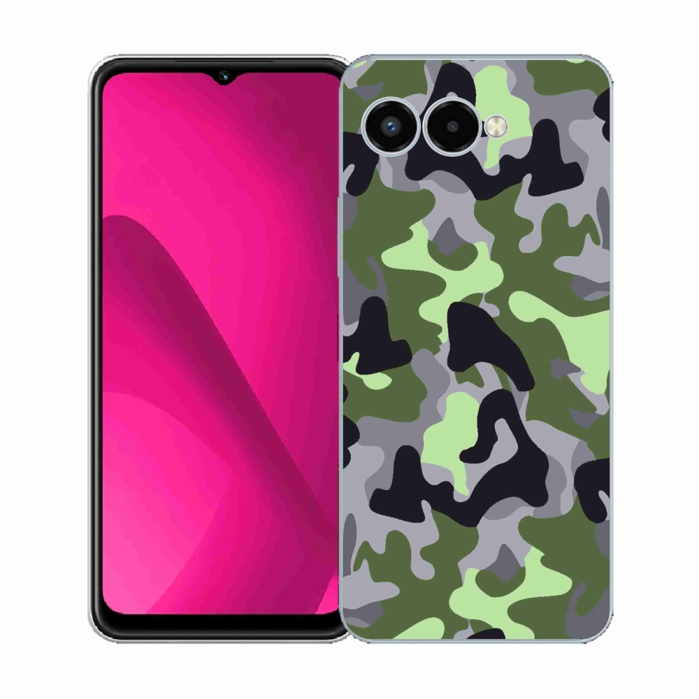 Gelový kryt mmCase na T-Mobile T Phone 3 - maskáčový vzor 7