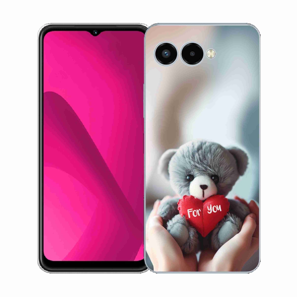 Gelový kryt mmCase na T-Mobile T Phone 3 - medvídek pro zamilované