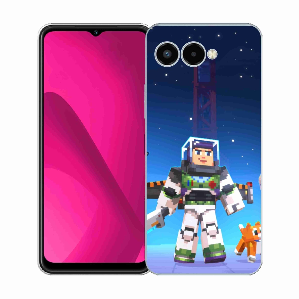 Gelový kryt mmCase na T-Mobile T Phone 3 - minecraft 2