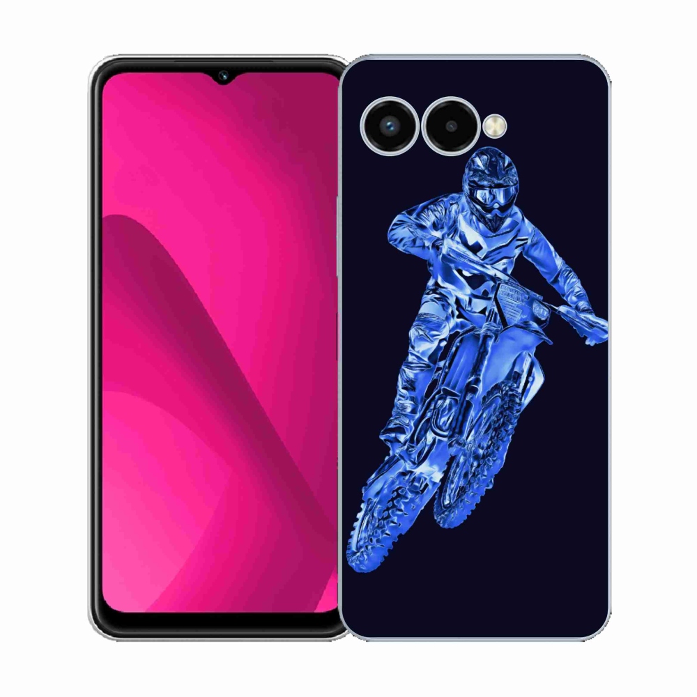 Gelový kryt mmCase na T-Mobile T Phone 3 - motocross 1
