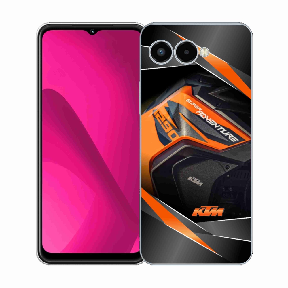 Gelový kryt mmCase na T-Mobile T Phone 3 - motorka ktm