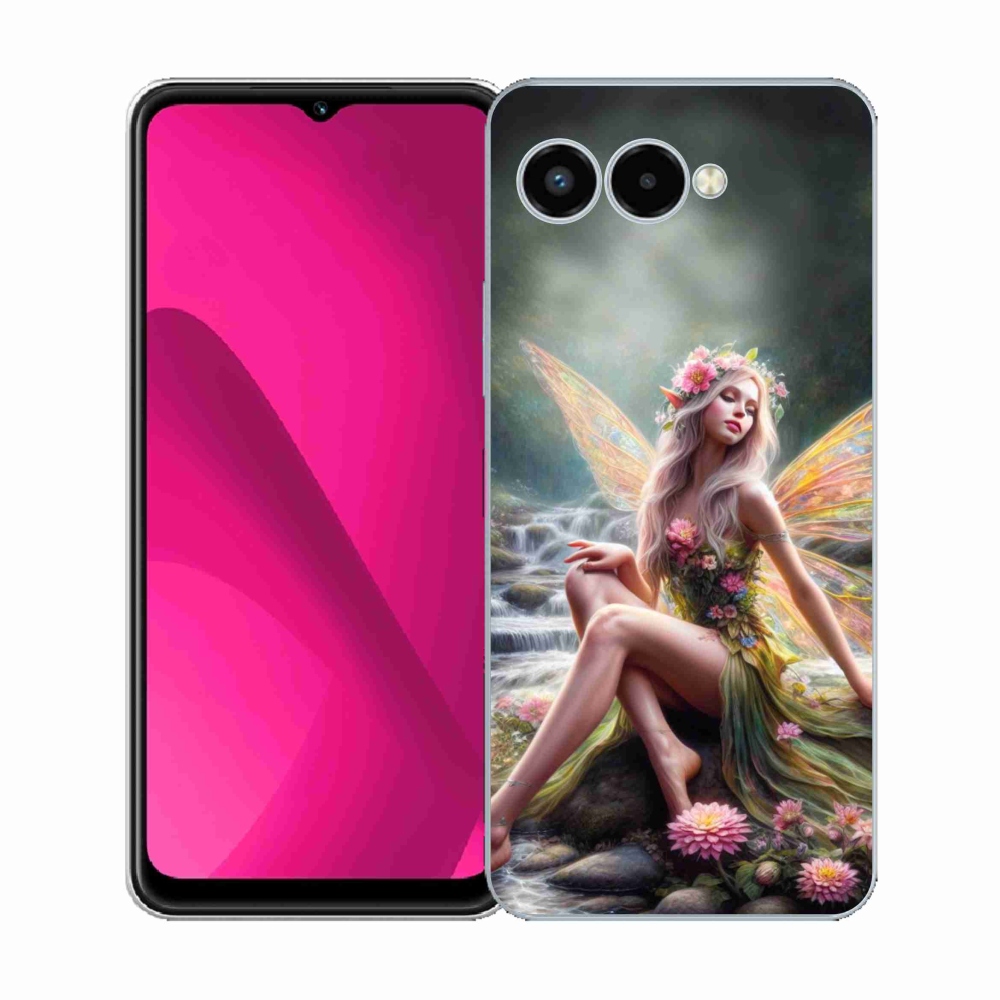Gelový kryt mmCase na T-Mobile T Phone 3 - motýlí žena 1