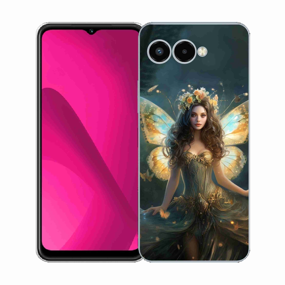 Gelový kryt mmCase na T-Mobile T Phone 3 - motýlí žena