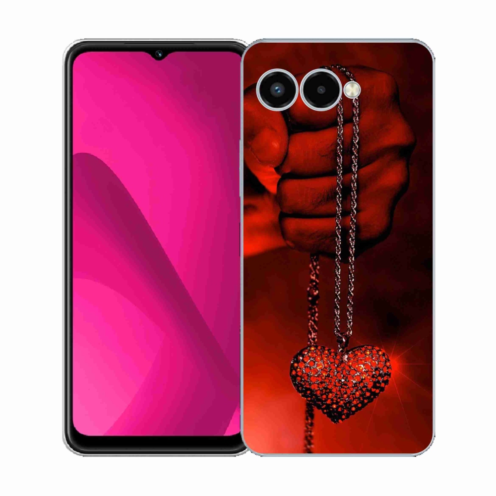 Gelový kryt mmCase na T-Mobile T Phone 3 - náhrdelník