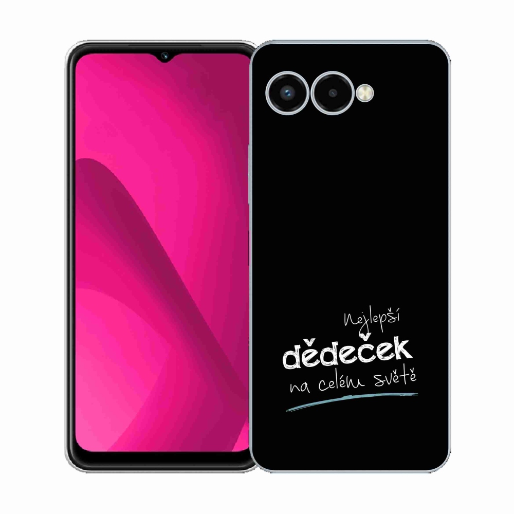 Gelový kryt mmCase na T-Mobile T Phone 3 - nejlepší dědeček 3 černé pozadí