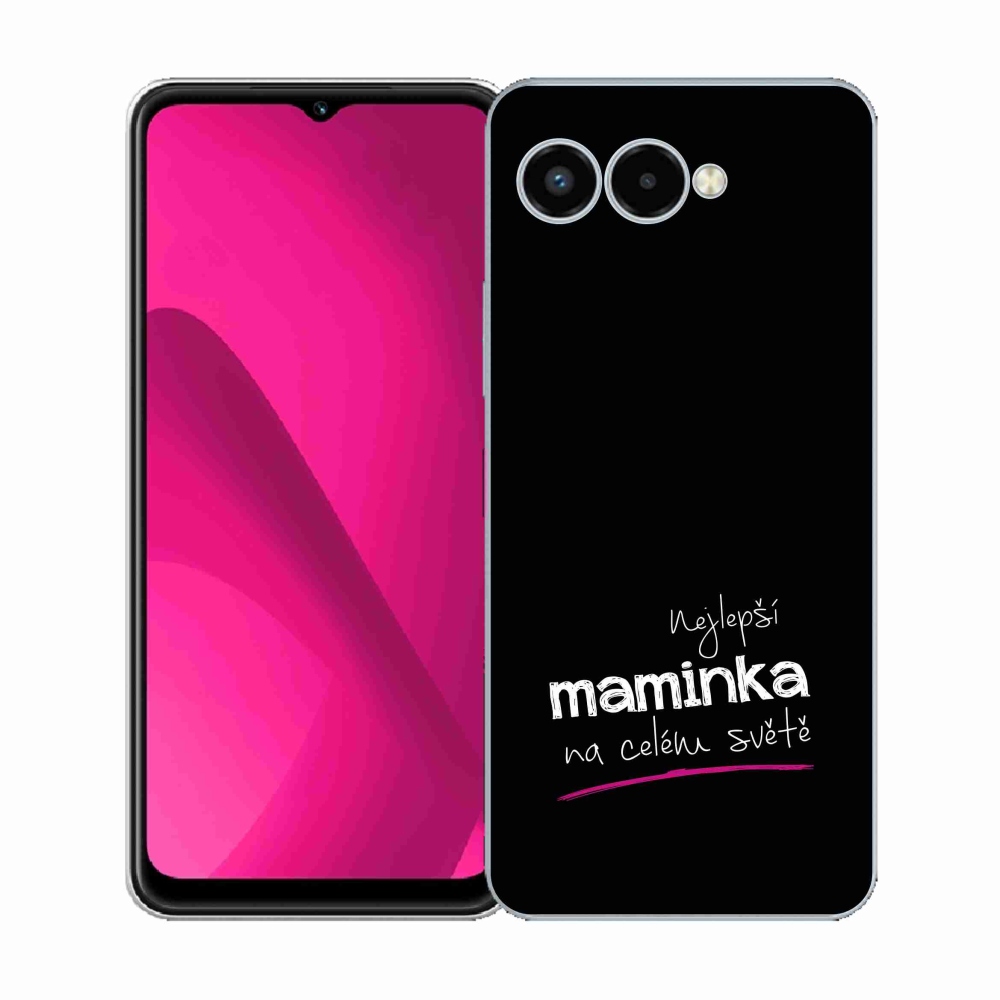 Gelový kryt mmCase na T-Mobile T Phone 3 - nejlepší maminka 4 černé pozadí