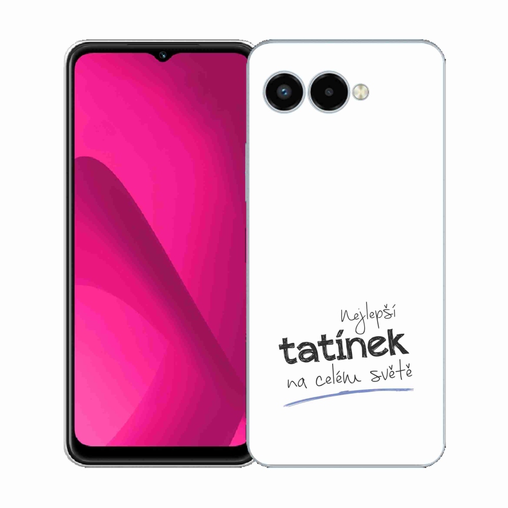 Gelový kryt mmCase na T-Mobile T Phone 3 - nejlepší tatínek 4 bílé pozadí