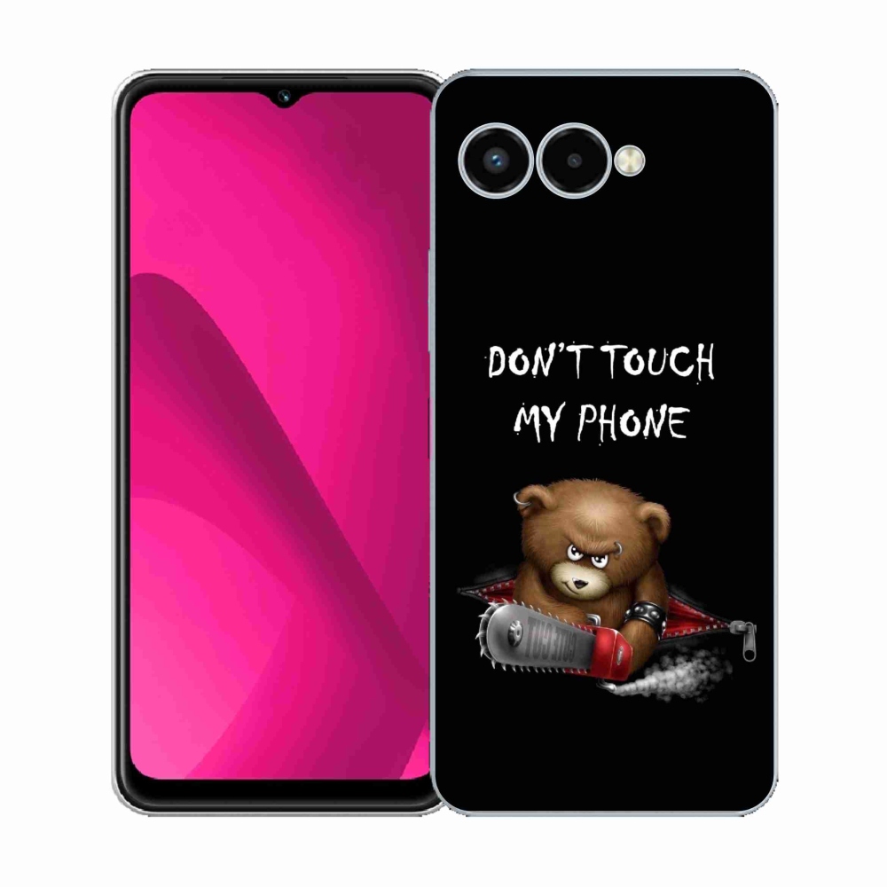 Gelový kryt mmCase na T-Mobile T Phone 3 - nesahej na telefon