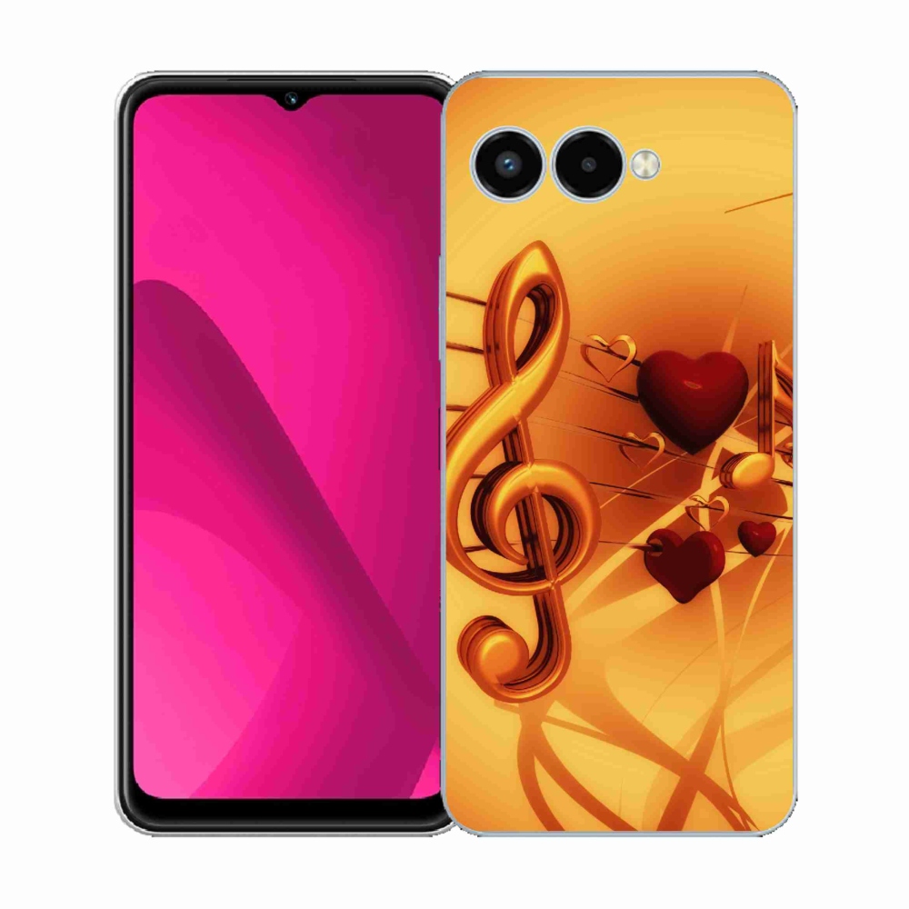 Gelový kryt mmCase na T-Mobile T Phone 3 - noty