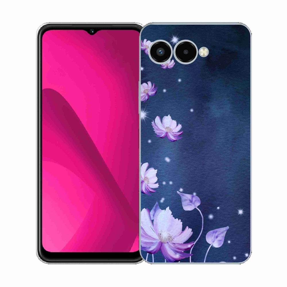 Gelový kryt mmCase na T-Mobile T Phone 3 - padající květy