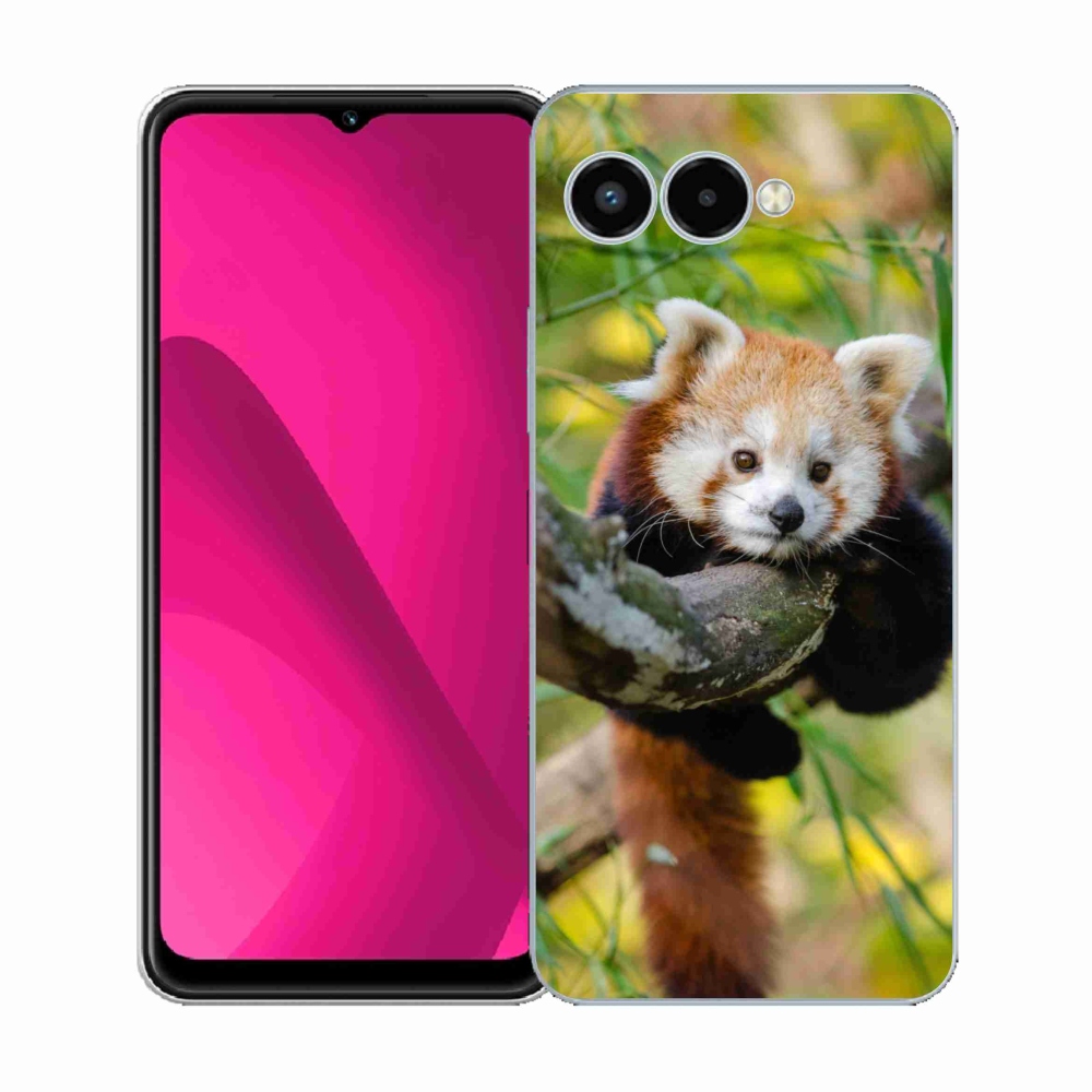 Gelový kryt mmCase na T-Mobile T Phone 3 - panda červená