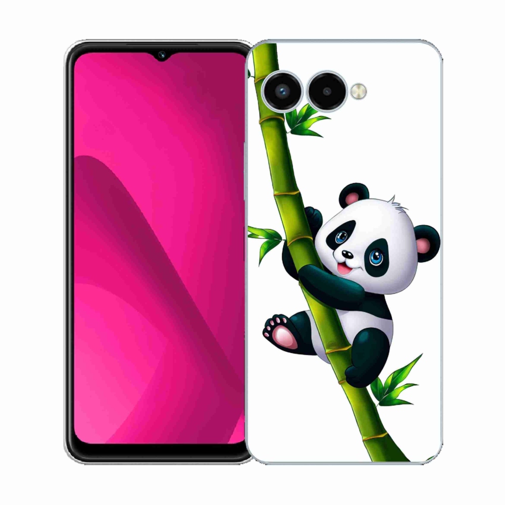 Gelový kryt mmCase na T-Mobile T Phone 3 - panda na bambusu