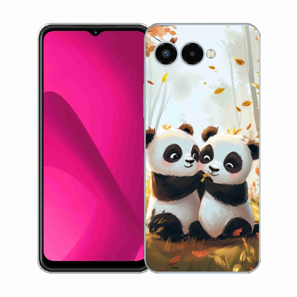 Gelový kryt mmCase na T-Mobile T Phone 3 - pandy