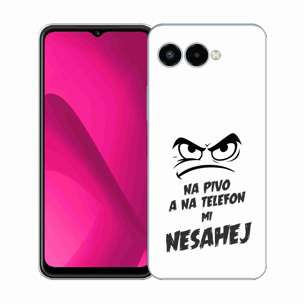 Gelový kryt mmCase na T-Mobile T Phone 3 - pivní motiv 2 bílé pozadí