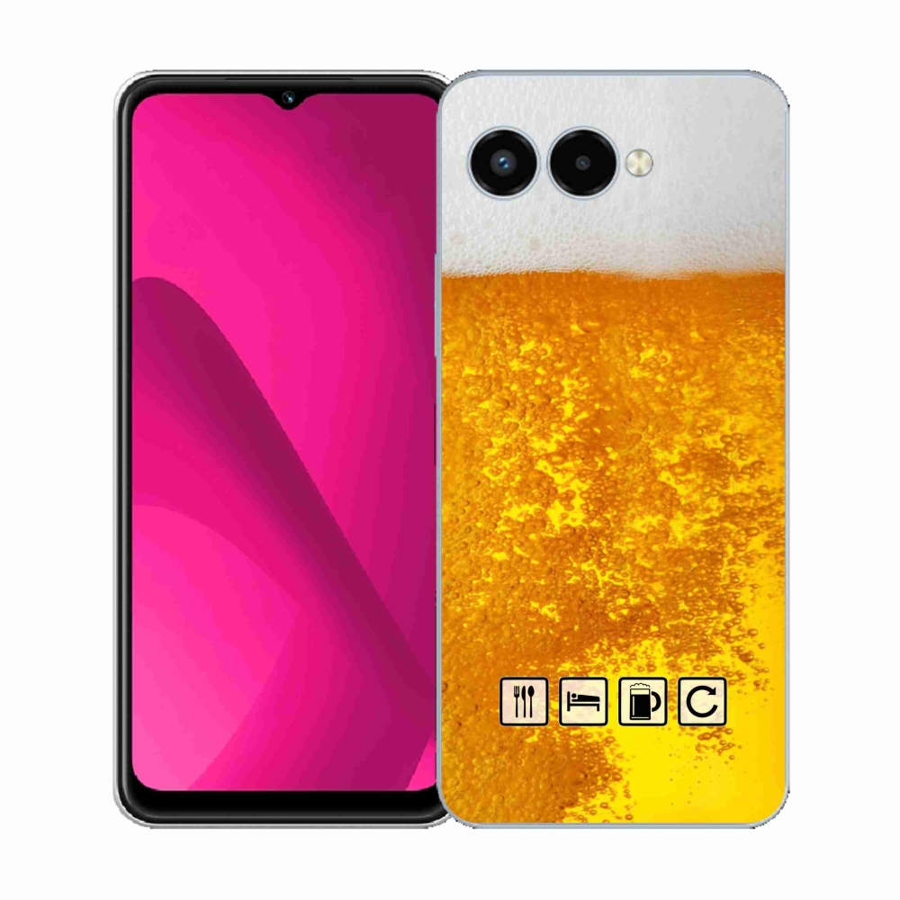 Gelový kryt mmCase na T-Mobile T Phone 3 - pivní motiv 3