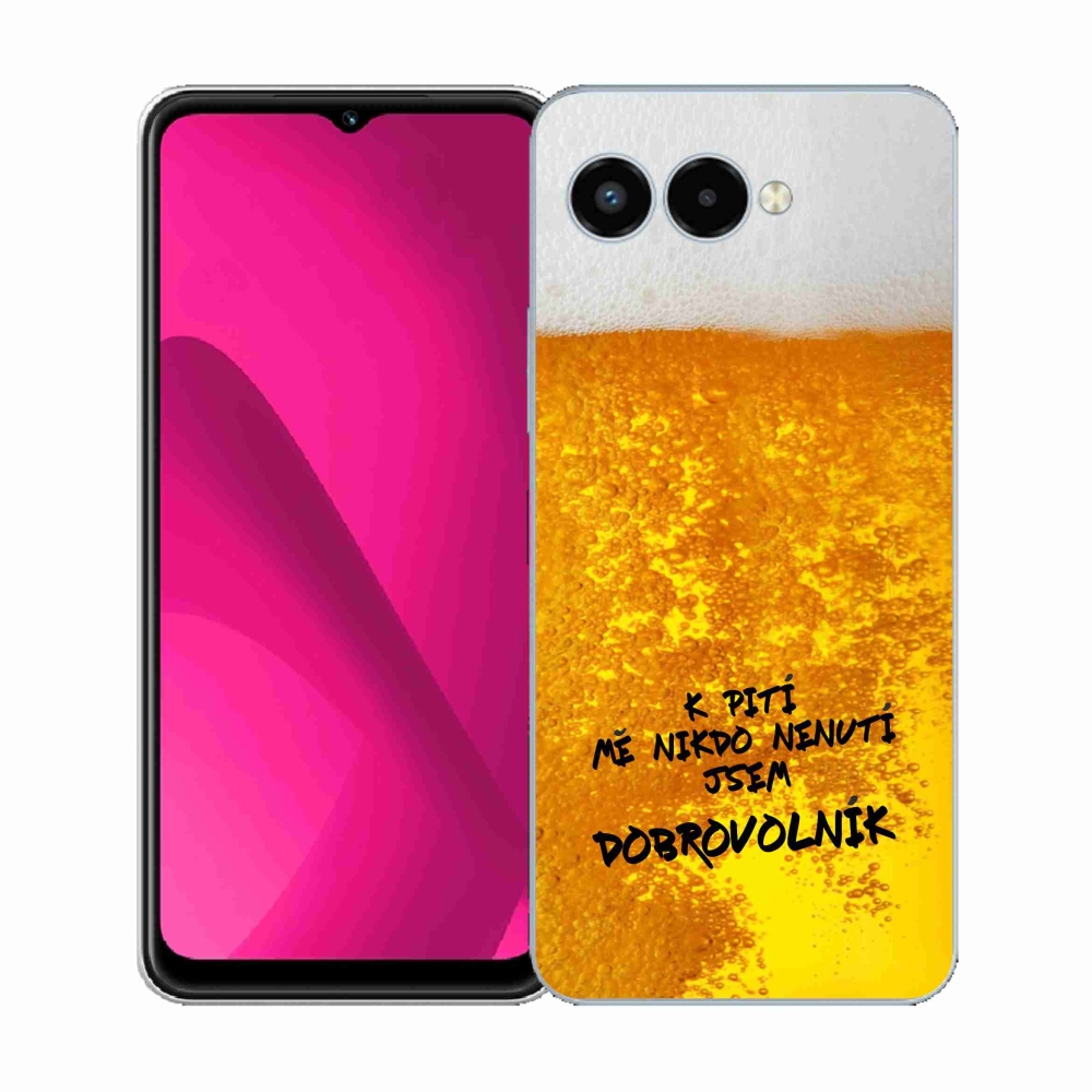 Gelový kryt mmCase na T-Mobile T Phone 3 - pivní motiv 4