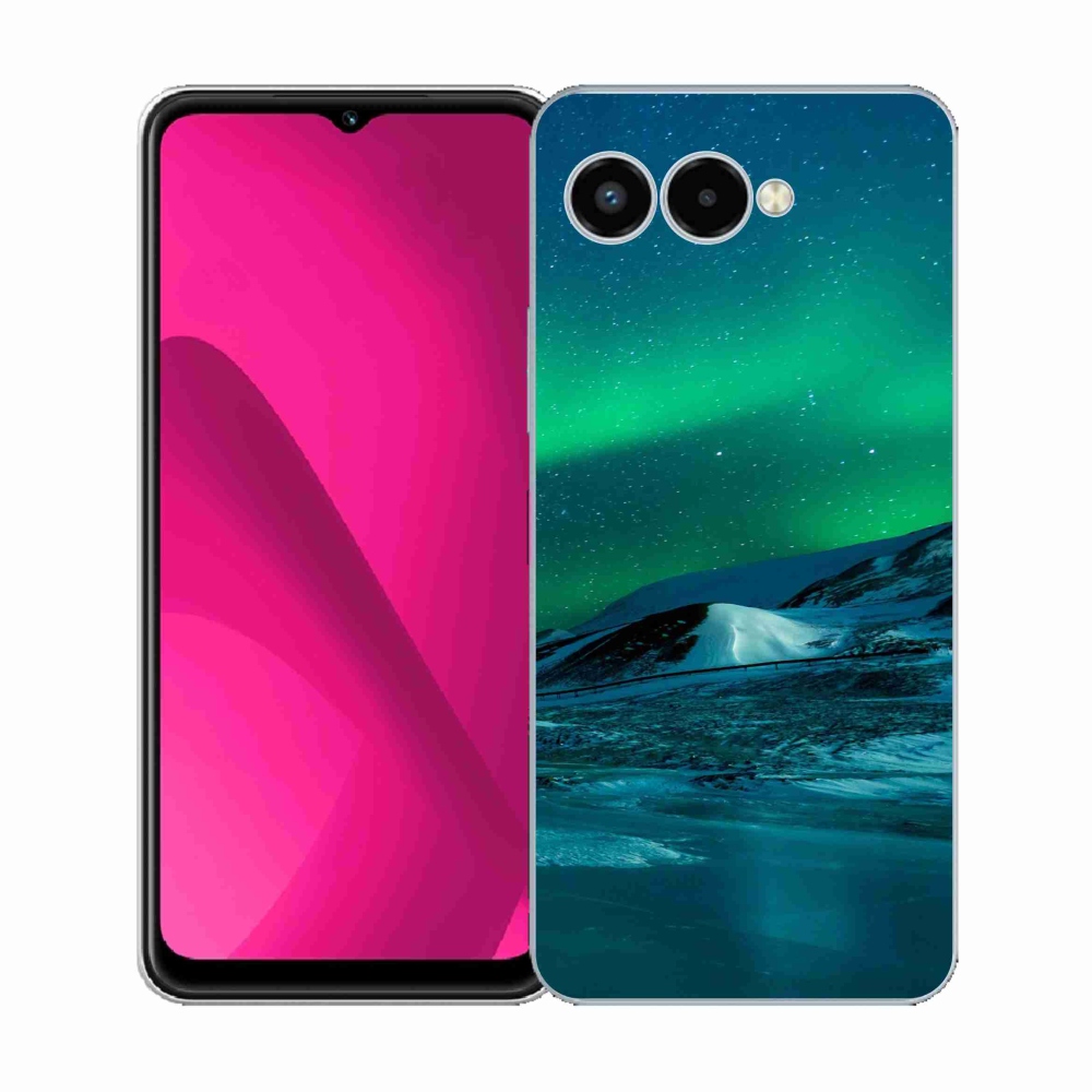 Gelový kryt mmCase na T-Mobile T Phone 3 - polární záře