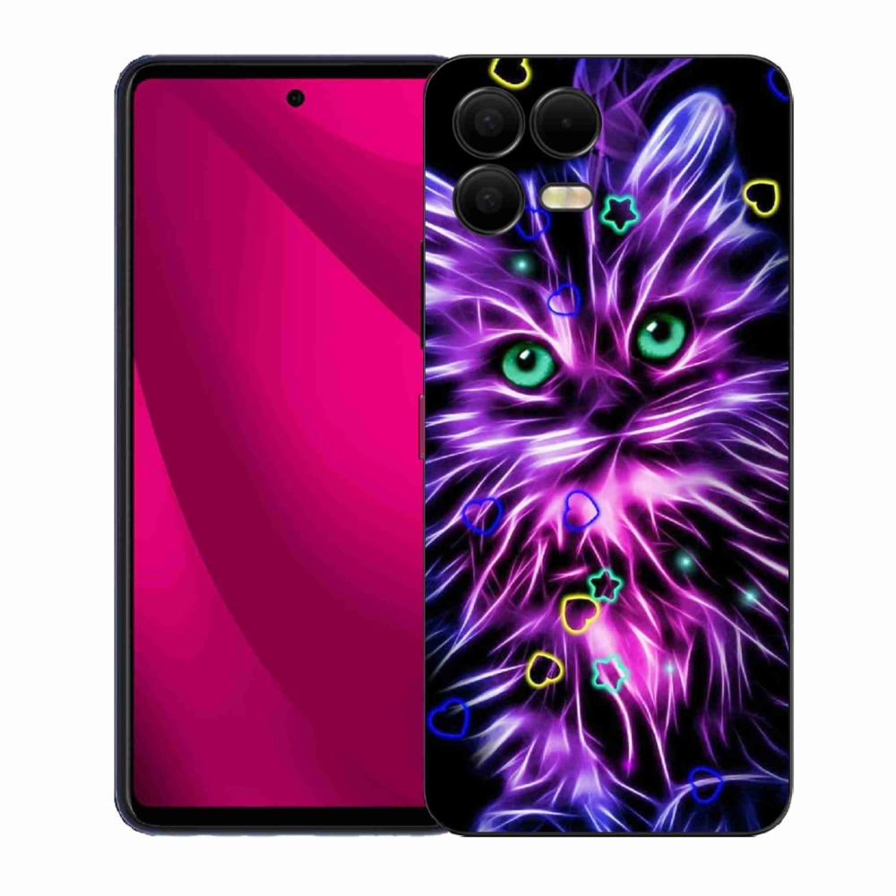 Gelový kryt mmCase na T-Mobile T Phone 3 Pro - abstraktní kočka