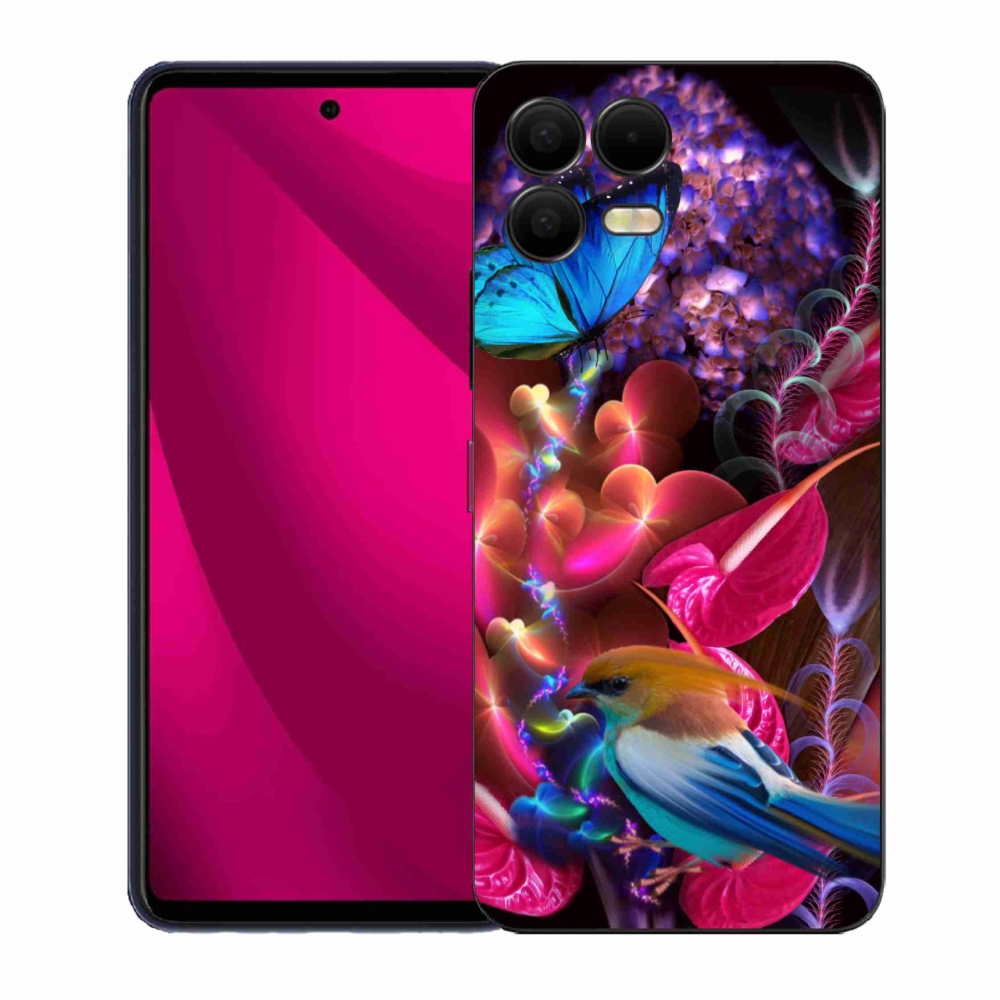 Gelový kryt mmCase na T-Mobile T Phone 3 Pro - barevné květiny