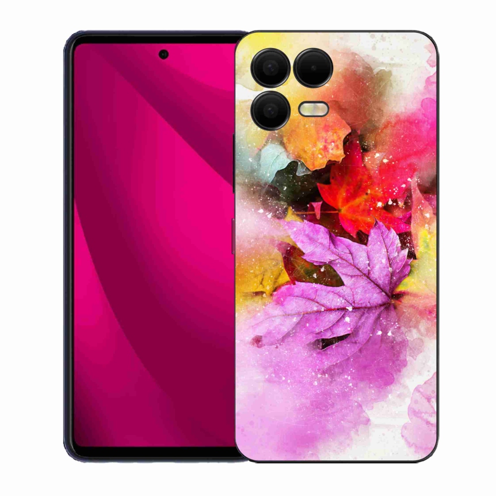 Gelový kryt mmCase na T-Mobile T Phone 3 Pro - barevné listy
