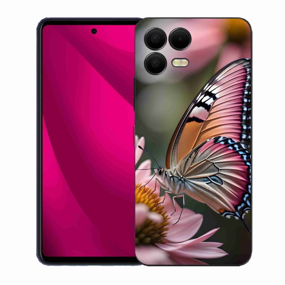Gelový kryt mmCase na T-Mobile T Phone 3 Pro - barevný motýl