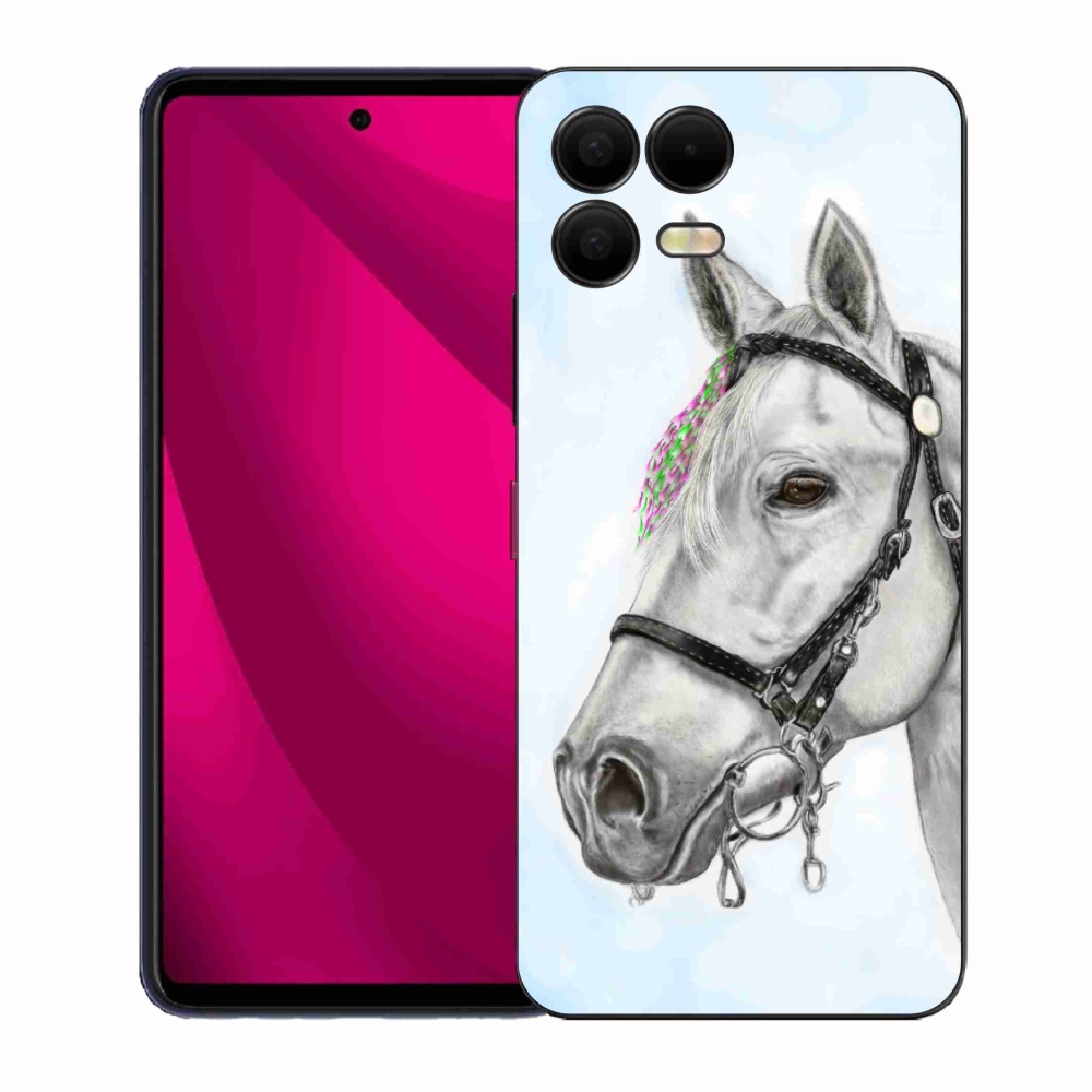Gelový kryt mmCase na T-Mobile T Phone 3 Pro - bílý kůň 1