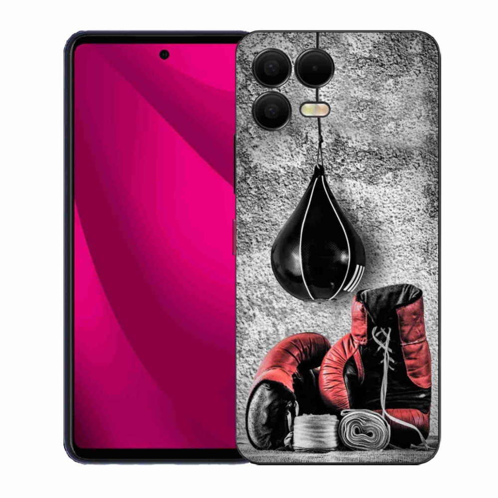 Gelový kryt mmCase na T-Mobile T Phone 3 Pro - boxovací pytel a rukavice