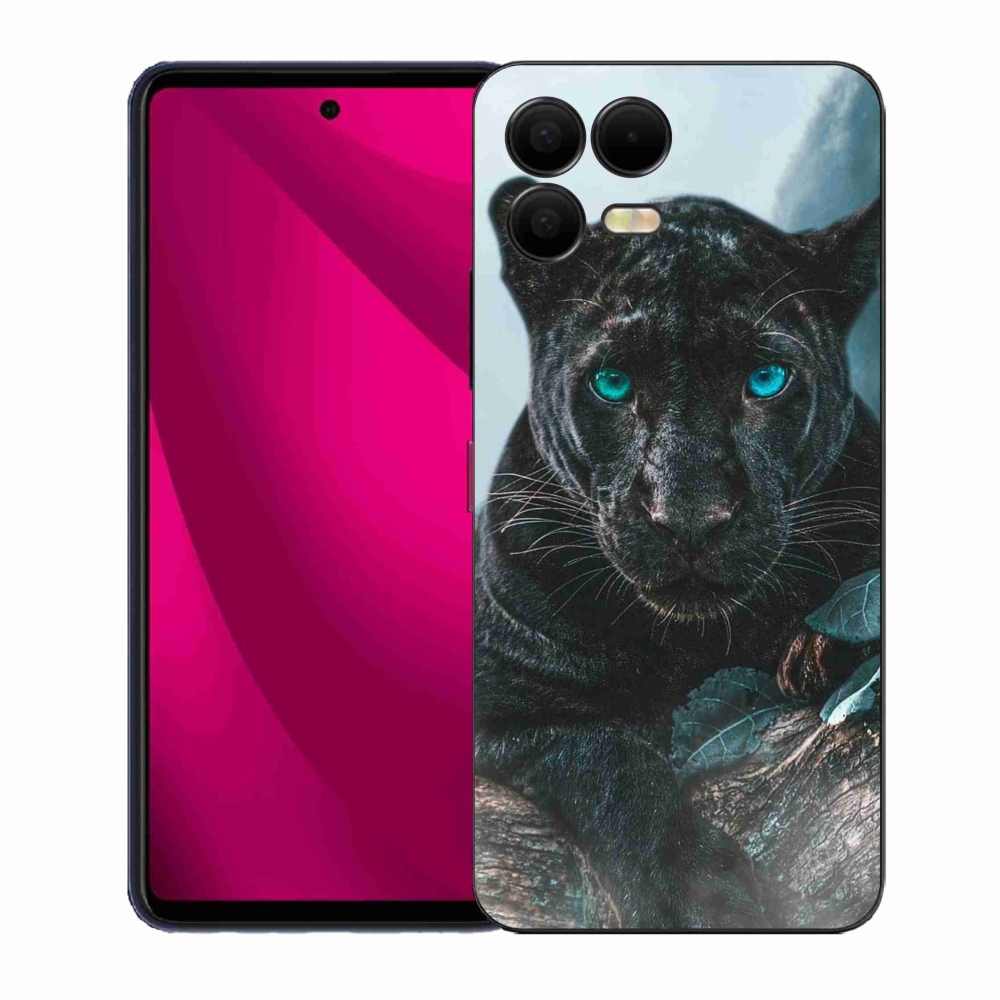 Gelový kryt mmCase na T-Mobile T Phone 3 Pro - černý panter