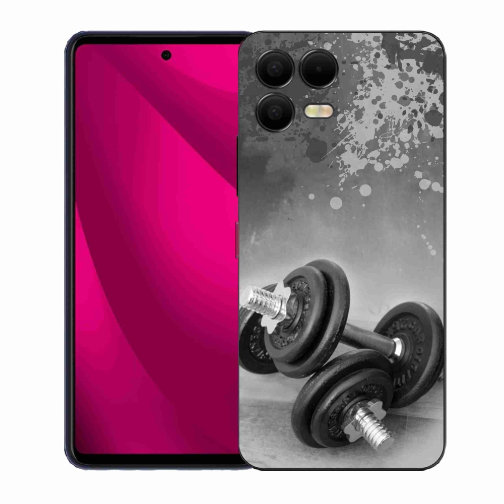 Gelový kryt mmCase na T-Mobile T Phone 3 Pro - činky 1