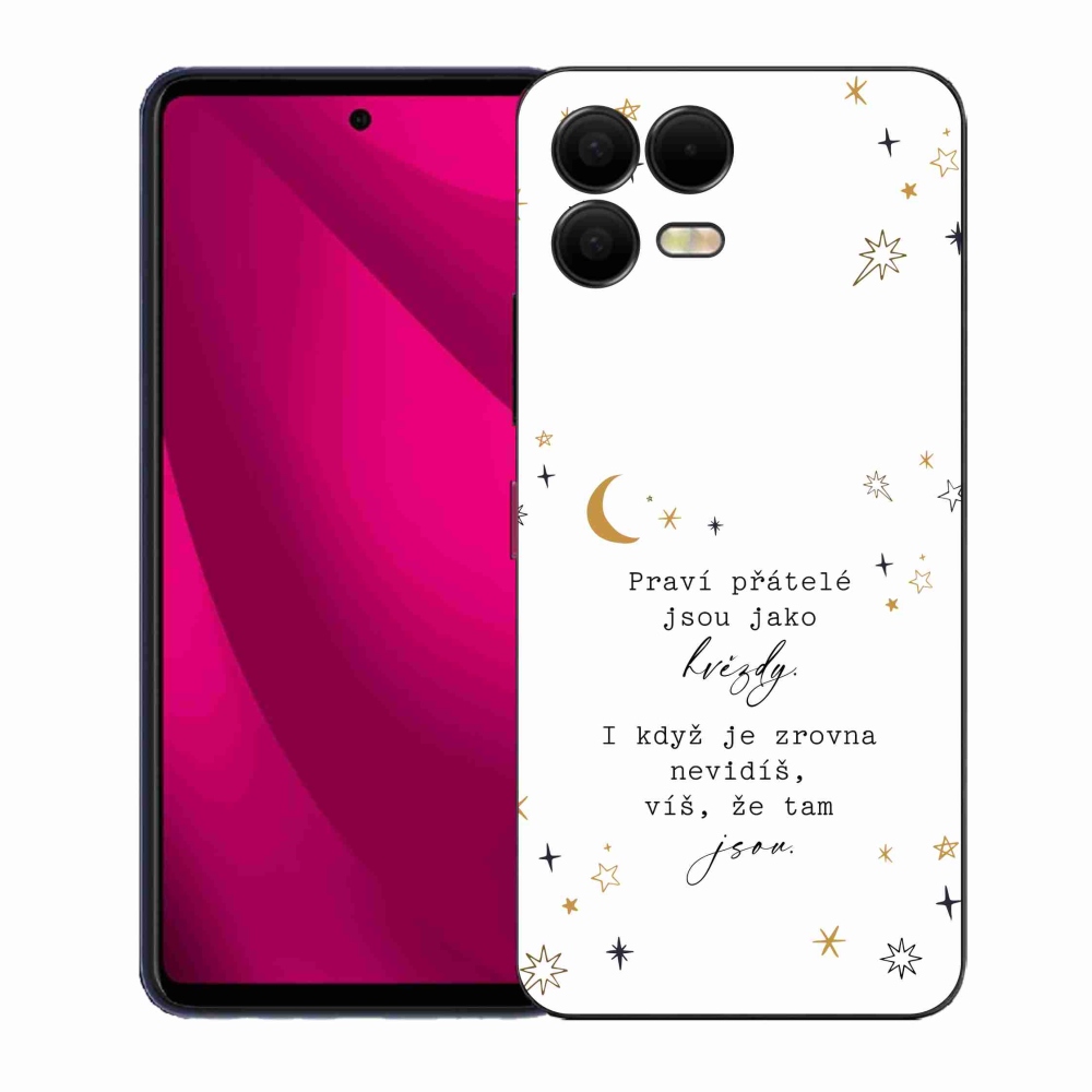 Gelový kryt mmCase na T-Mobile T Phone 3 Pro - citát 6 bílé pozadí
