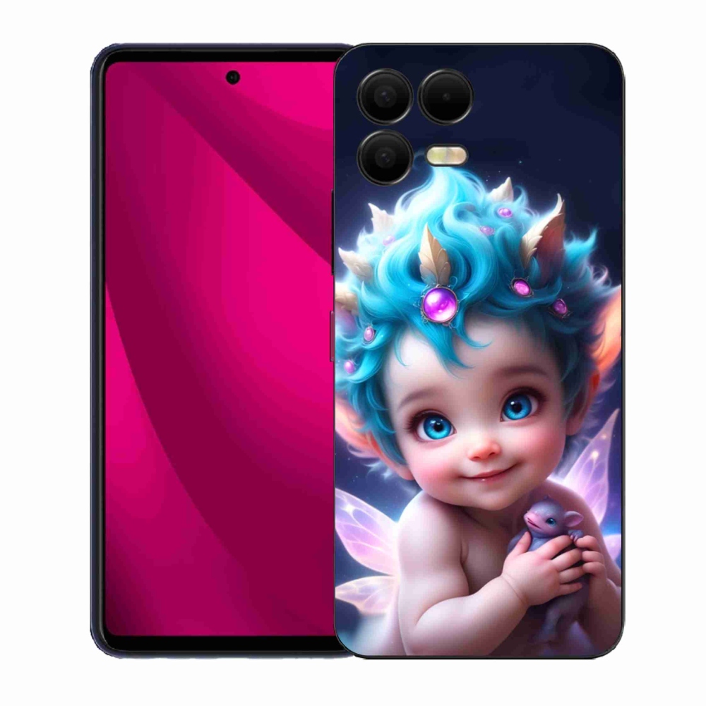 Gelový kryt mmCase na T-Mobile T Phone 3 Pro - dítě s motýlími křídly