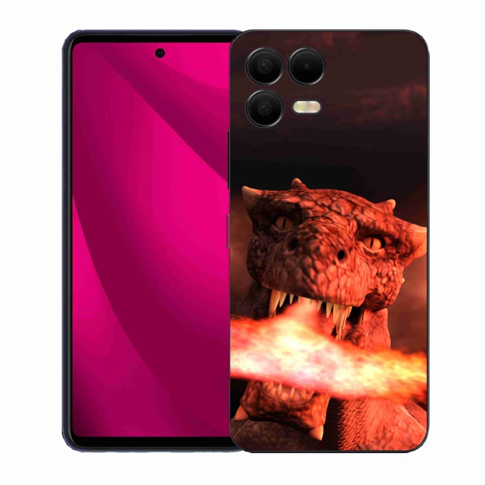 Gelový kryt mmCase na T-Mobile T Phone 3 Pro - drak
