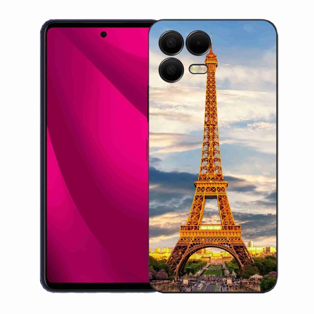 Gelový kryt mmCase na T-Mobile T Phone 3 Pro - eiffelova věž 3